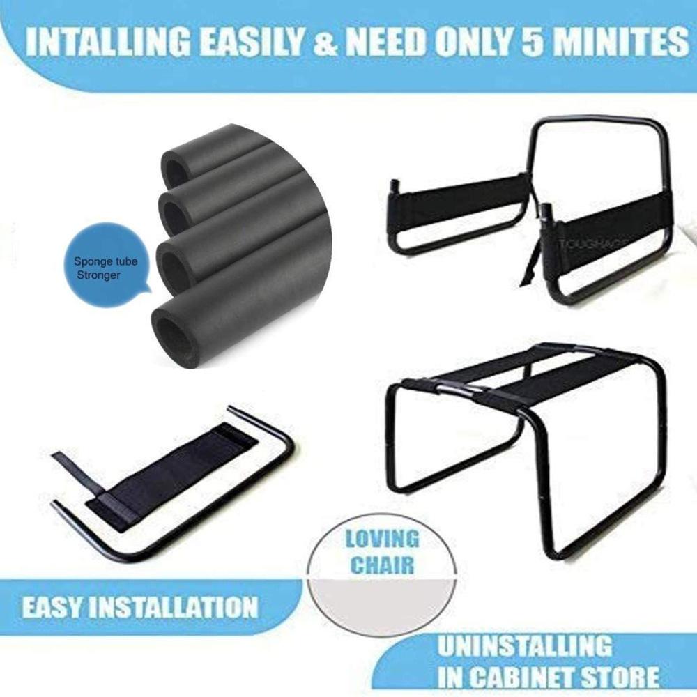 Toughage Sex Aid Bouncing Chair Съемная кровать Табурет для любовной позы с комплектом для связывания Секс-игрушки для пар Веселая взрослая продукция Sm