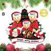 Christmas Pendant DIY Personal Family Christmas Decorations For Home 2D Acrylic Christmas Tree Hanging Ornament New Year 2026