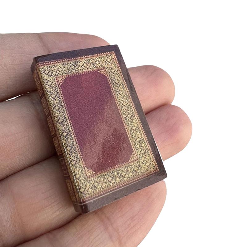 6 шт./компл. 1:12 Миниатюрных кукольных домиков Классическая книга Кукольный домик Сцена для изучения Мини-модель Реквизит Невозможно переворачивать страницы Мини-книг Игрушки