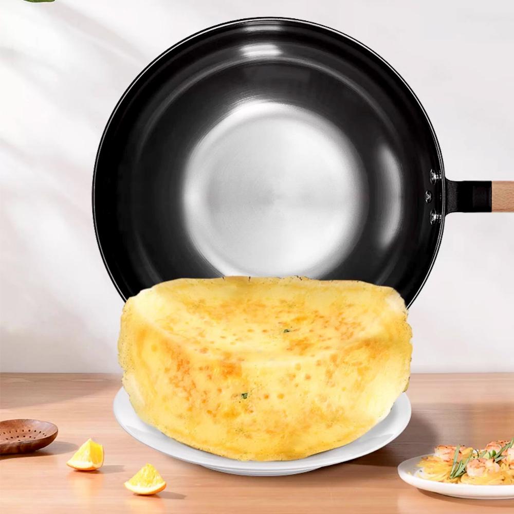 COOKER KING Традиционные чугунные сковороды ручной работы Высококачественный вок Антипригарная кухонная сковорода без покрытия