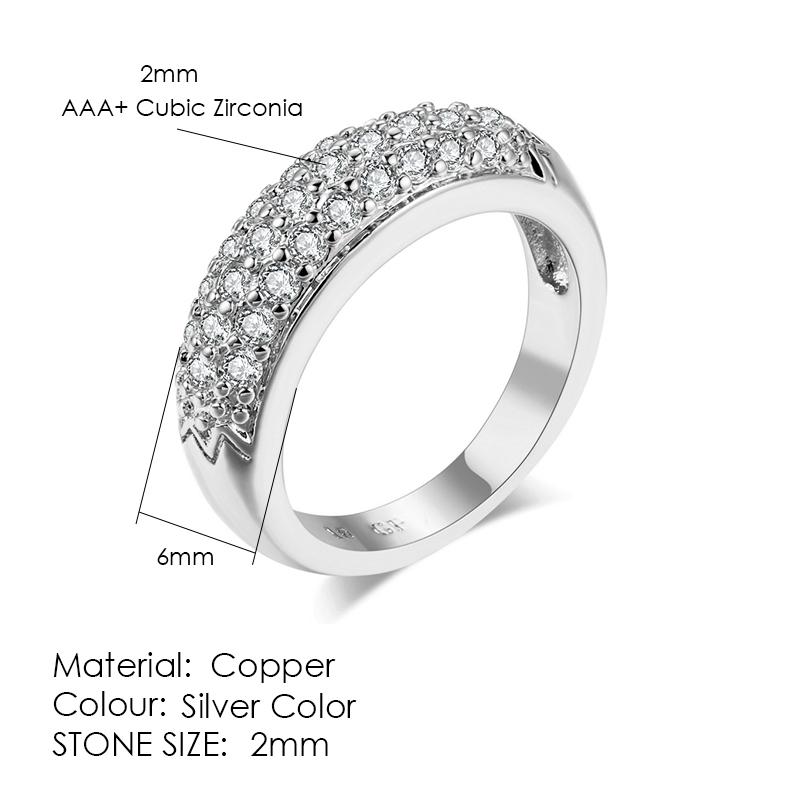 ZHOUYANG Ring For Women Simple Style Thin Rings Micro-inserts Cubic Zirconia Austrian crystal Fashion Jewelry R421 R062