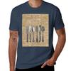 Vintage Cutlery SetSpoonForkKnifeAntique DinningOldFashioned TShirt Christmas Casual Tee Shirt