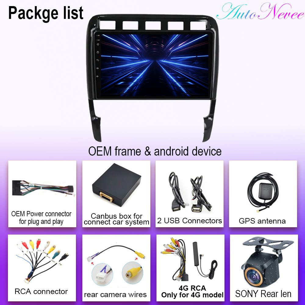 Android 14 Carplay для Porsche Cayenne 1 2002-2010 Автомагнитола Стерео Головное Устройство Мультимедиа Видео Плеер Навигация Нет 2din DVD