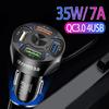 35W 7A QC3.0 4USB Car Charger, Fast Charging Car Charger, One To Four Car Charger