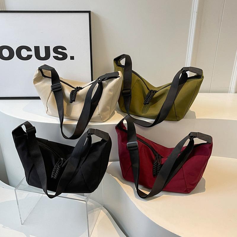 Сплошная цветная сумка большой емкости, женская сумка для пельменей, портативная дорожная сумка через плечо