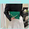 Chic Vintage Style Women's Envelope Bag In Black Green Khaki And Fuchsia For Casual Summer Outfits