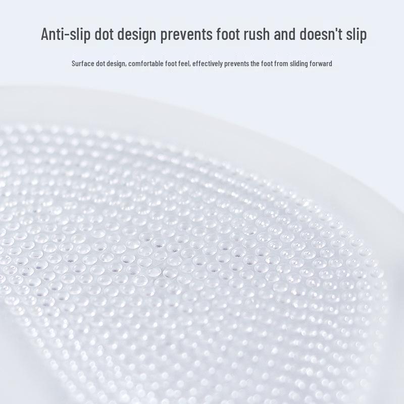 Силиконовая подушечка для передней части стопы: Прозрачная, Нескользящая, Супермягкая, Утолщенная, Регулируемый размер, Стелька против боли