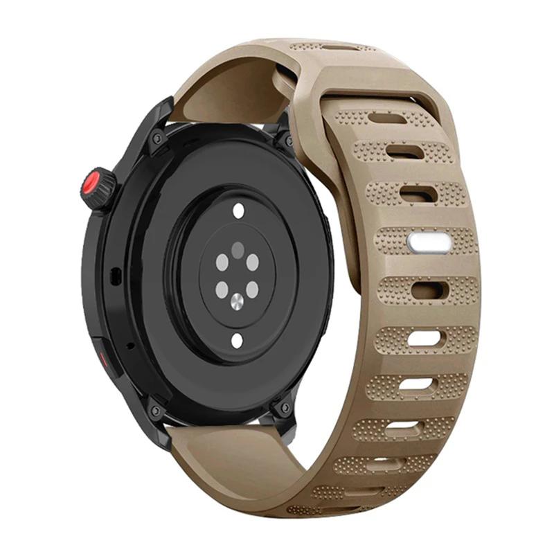 Силиконовый ремешок 22/20 мм для Huawei Watch 5/4/GT6-5-4 GT5-6 Pro Amazfit Active 2/Bip 6-5 Спортивный браслет Galaxy Watch 7/6/5/4 Ремешок