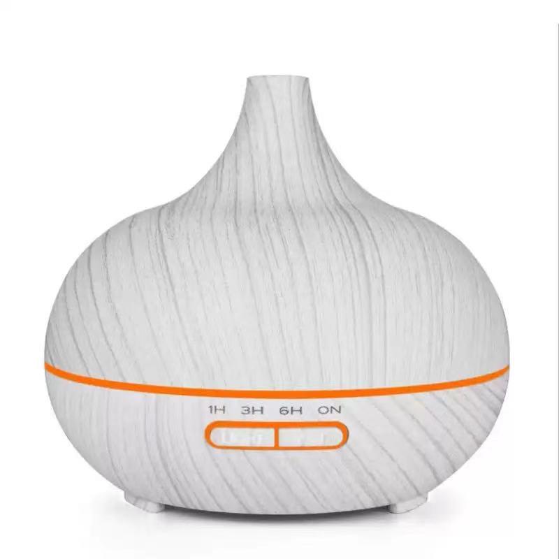 Silent Wood Grain Humidifier: Large Capacity for Bedroom, Ideal for Babies and Pregnant Women, Air Purification & Aromatherapy