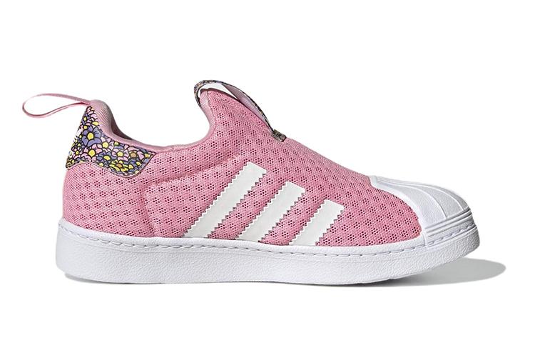 Коллекция Disney x Adidas Originals Superstar 360 Удобные Низкие Детские Скейтбордические Кроссовки Розовые GX3296