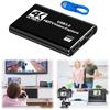 USB 3.0 4K HDMI-совместимая карта захвата Видеограббер Игровая карта захвата для стриминга Работает для PS4/Камеры/ПК