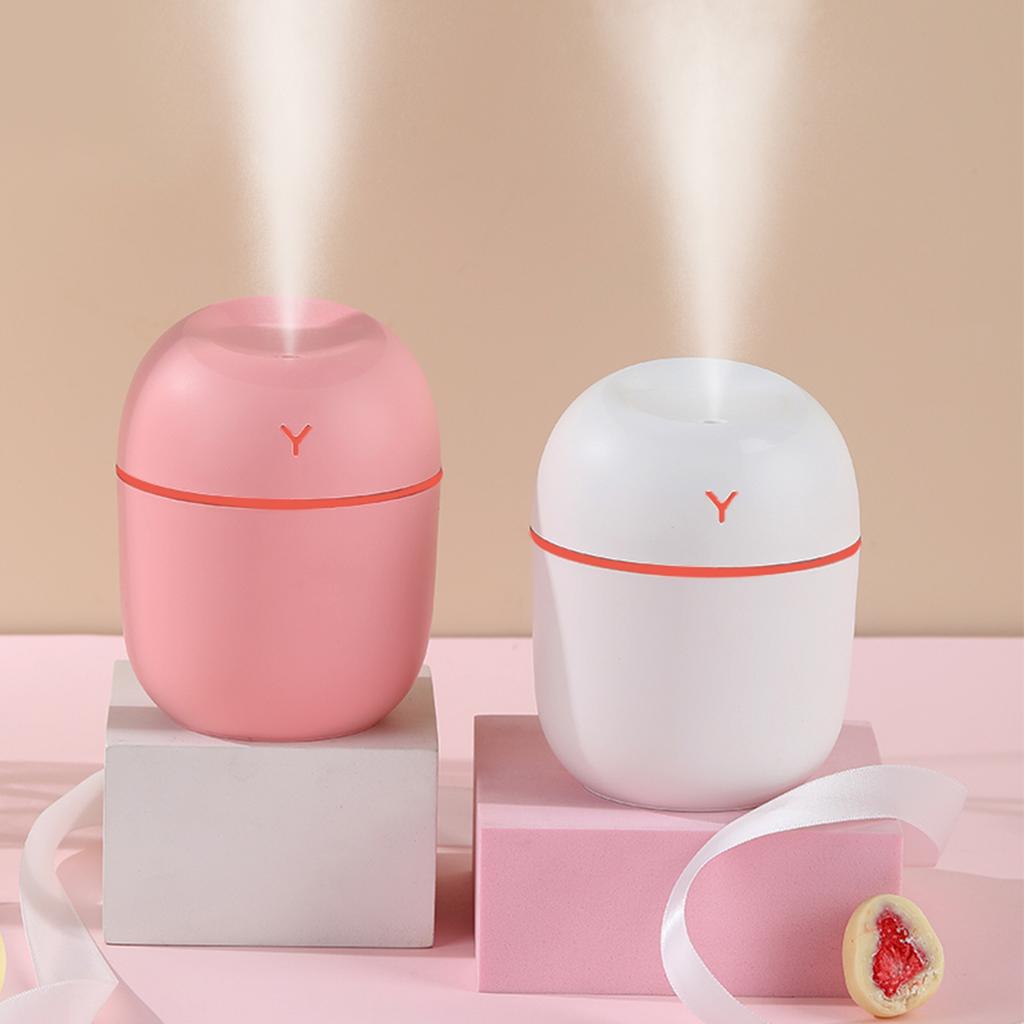 USB Mini Humidifier Diffuser Multicolor Lighting Effects Continuous Intermittent 2 Spray Modes Intelligent Auto shut