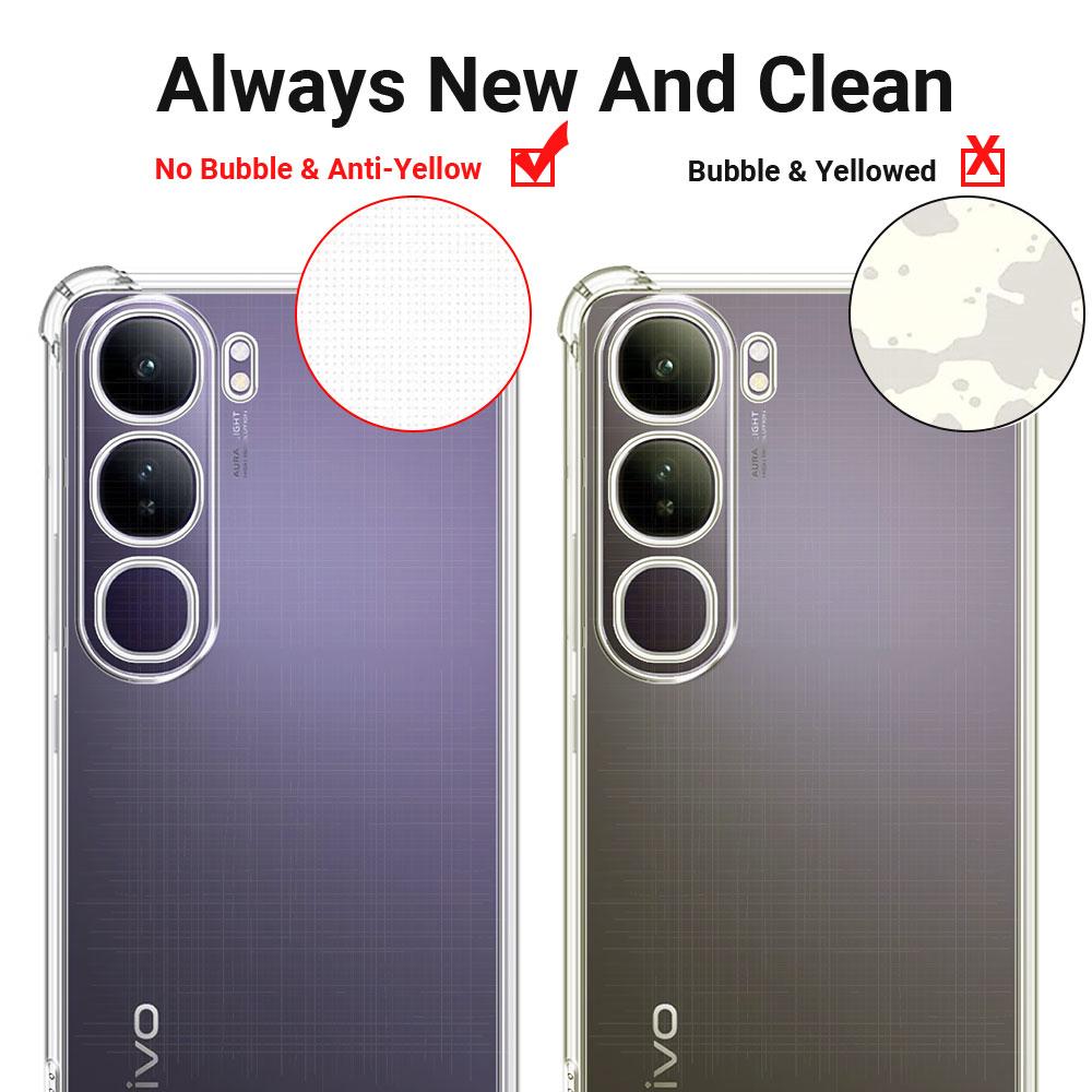 Для Vivo V40 Lite 4G 5G чехол прозрачный противоударный подушка безопасности TPU силиконовый мягкий чехол для телефона для VIVO V40 Lite IDN 4G 5G 6.67" V2417 чехол