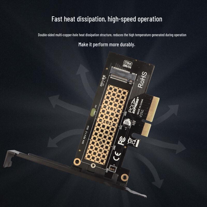 JEYI Карта-адаптер PCIe на M.2 NVMe SSD