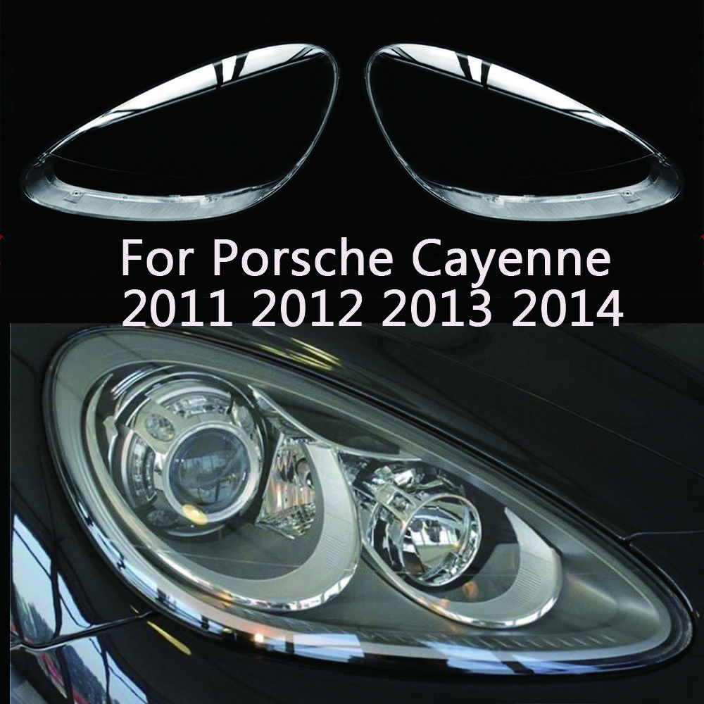 For Porsche Cayenne 2010 2011 2012 2013 2014 front Car Headlight Cover Lens Shell Lampcover Lampshade Headlamp housing