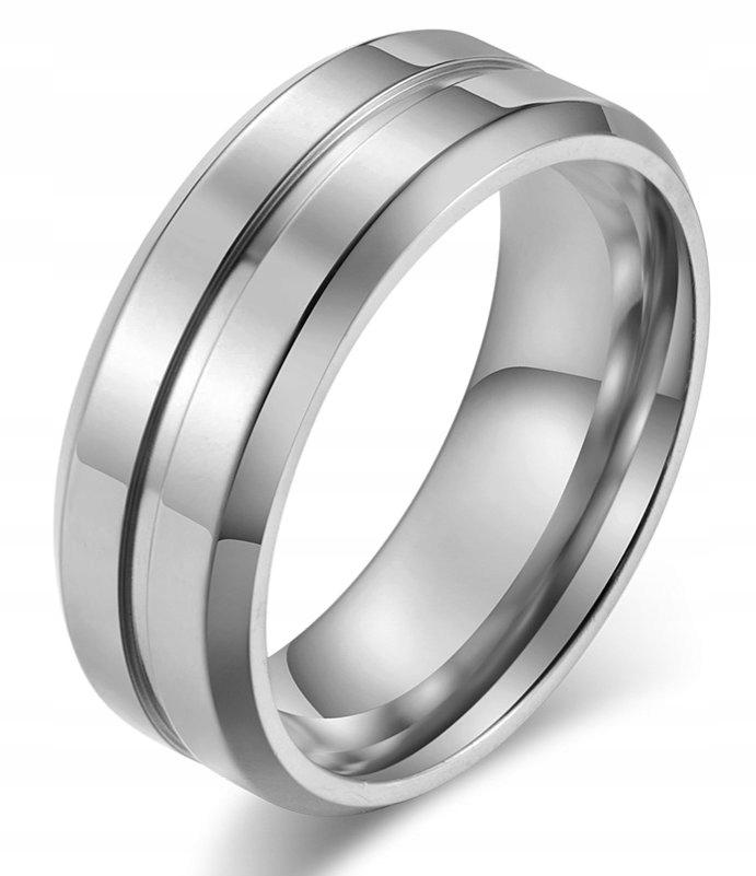 Wedding Ring Silver Steel Jewelry 316L Size 28 Eu28 Us12