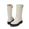 Barbara Leather Chunky 4cm Half Boots Bbg852iv