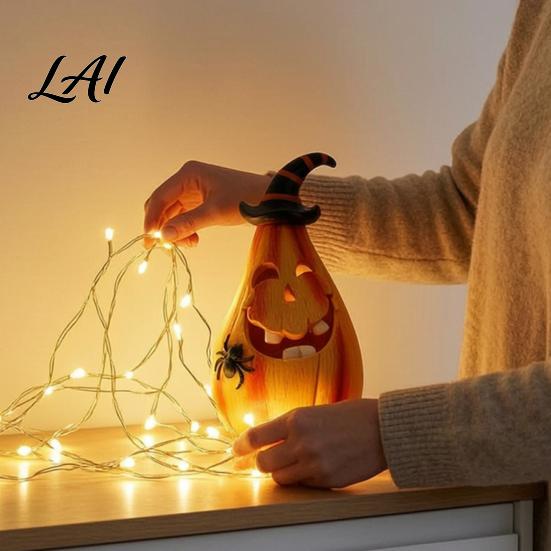 Halloween Themed Home Decor Smiling Pumpkin Ornament with Wizard Hat And Spider Resin Atmosphere Props Pear-shaped Figurine Retro Statue for Desktop