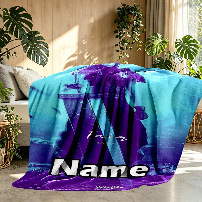 Custom Name Personalized Final Fantasy Print Blanket, Home Decor, Bedroom, Sofa, Camping, Couch, Gifts for Birthday ChristmasEnthusiasts