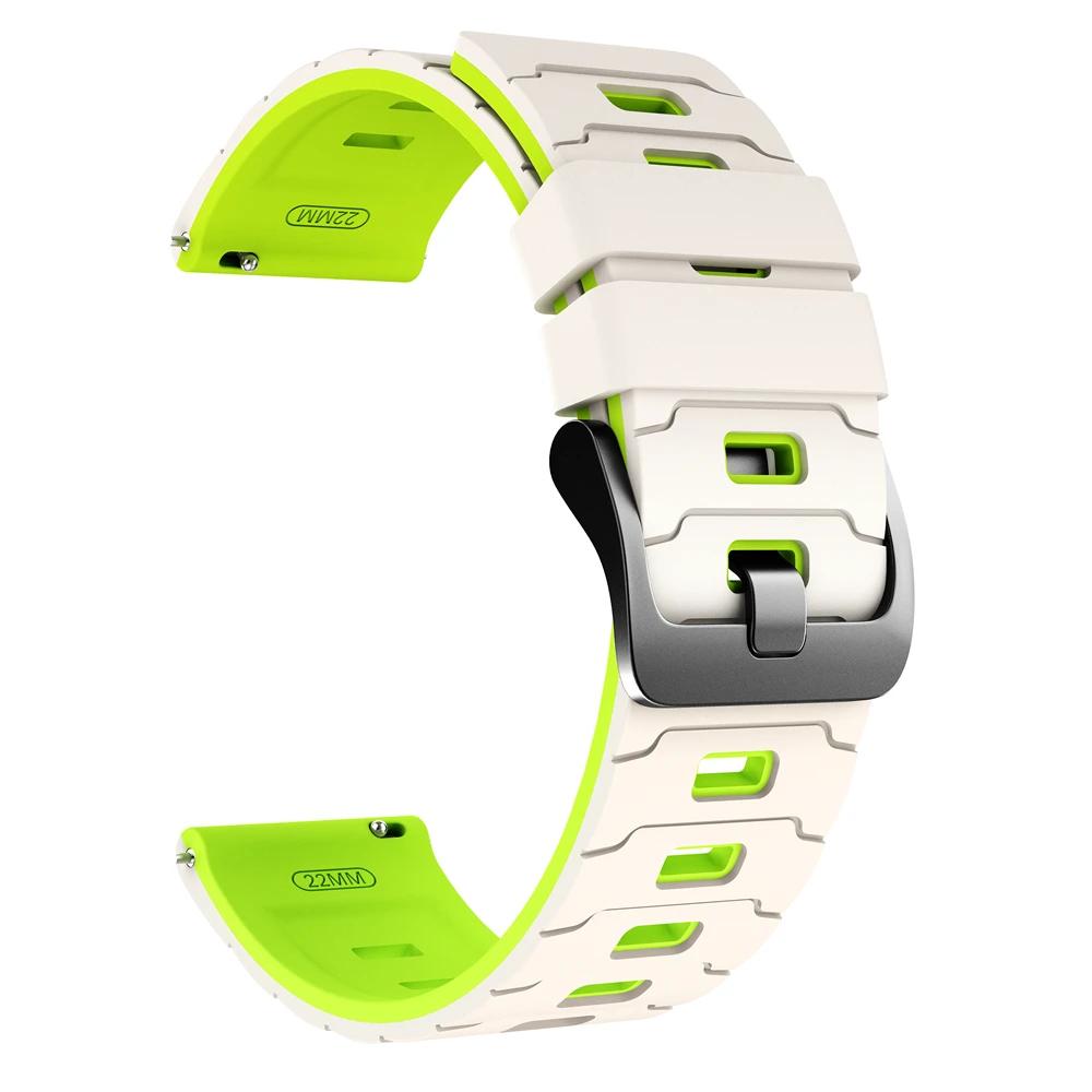 22-миллиметровый силиконовый ремешок для Huami AMAZFIT BIP 6 5/GTR 2 2e 3pro 4 47 мм Спортивный браслет для AMAZFIT BALANCE 2 Замена ремешка для часов