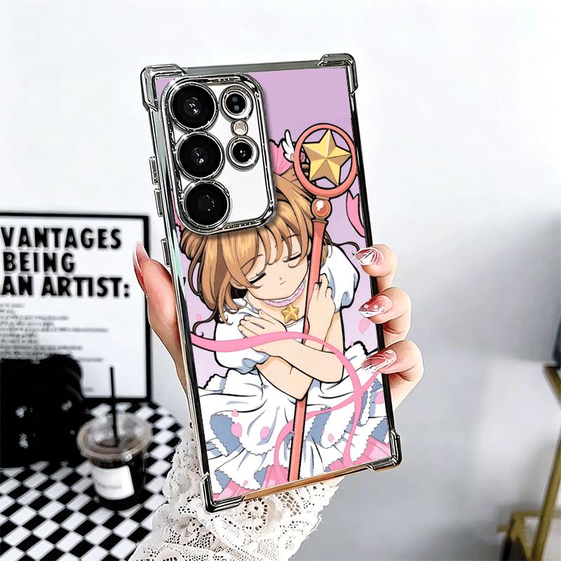 Аниме CardCaptor Sakura Покрытие Чехол для телефона Для Samsung Galaxy S24 S25 FE S26 Edge S23 Ultra S22 S21 Plus S20 Противоударный Подушка безопасности C