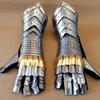 Armor Pair Brass Accents Gauntlet Gloves Medieval Knight Crusader Steel Gauntlet Largest Best Gift