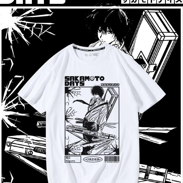 SAKAMOTO DAYS Аниме Принт Футболка Унисекс Одежда Летние Топы Футболка с коротким рукавом Хлопковые Футболки для Унисекс Женщин Повседневная Одежда