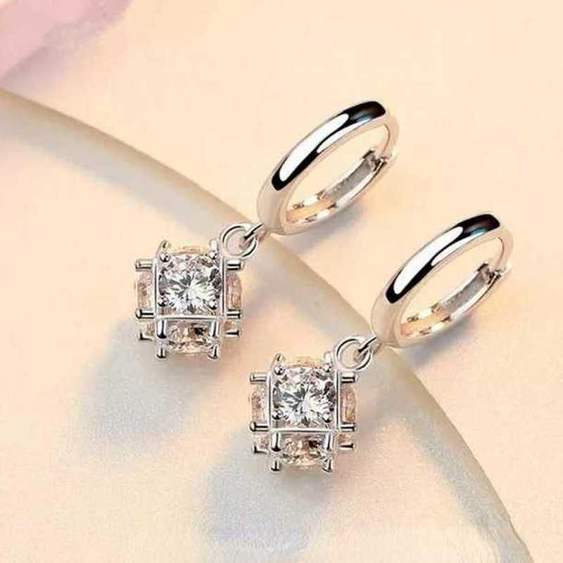 Sace Gems Медный кубик Рубика, набор циркониевых серег для модных женщин, подарки на свадьбу