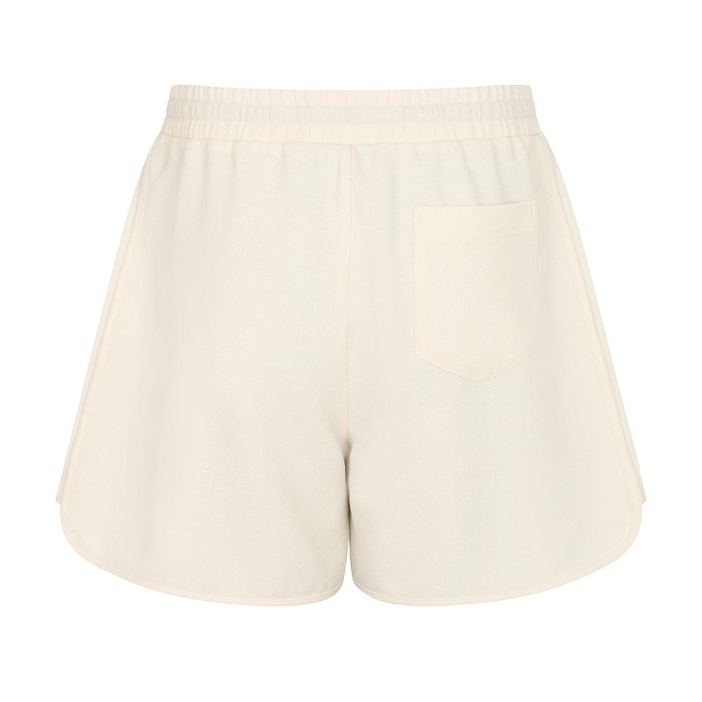 MALBON GOLF Summer Terry Elastic Waist Half Pants Cream (Woman)