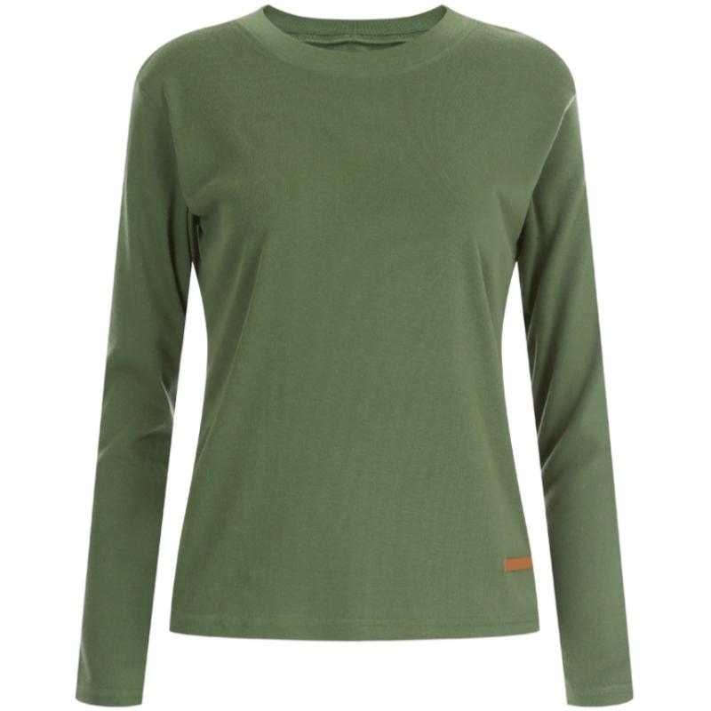 Shop Women Round Neck Label Layered Span Long Sleeve T shirT Dai Wsh 20324