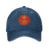 Morocco Roundel of the Moroccan Baseball Cap Sun  Dropshipping Washed Trucker Hat FeUnisex Unisex Hunting Camping Baseball Caps