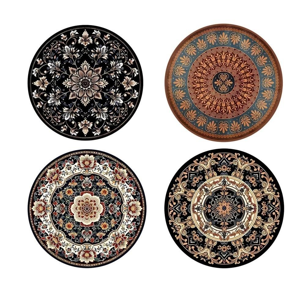 4Pcs 12/22cm Coffee Cup Mats Round Heat Resistant Mats Heat Insulating Trivets Kitchen