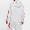 Мужская толстовка с капюшоном Jumpman Classics с принтом логотипа, утепленная флисом, белая BV6011-100