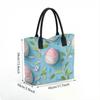  Floral Print Tote Bag Casual Large Capacity Daily Shoulder Bag for Women