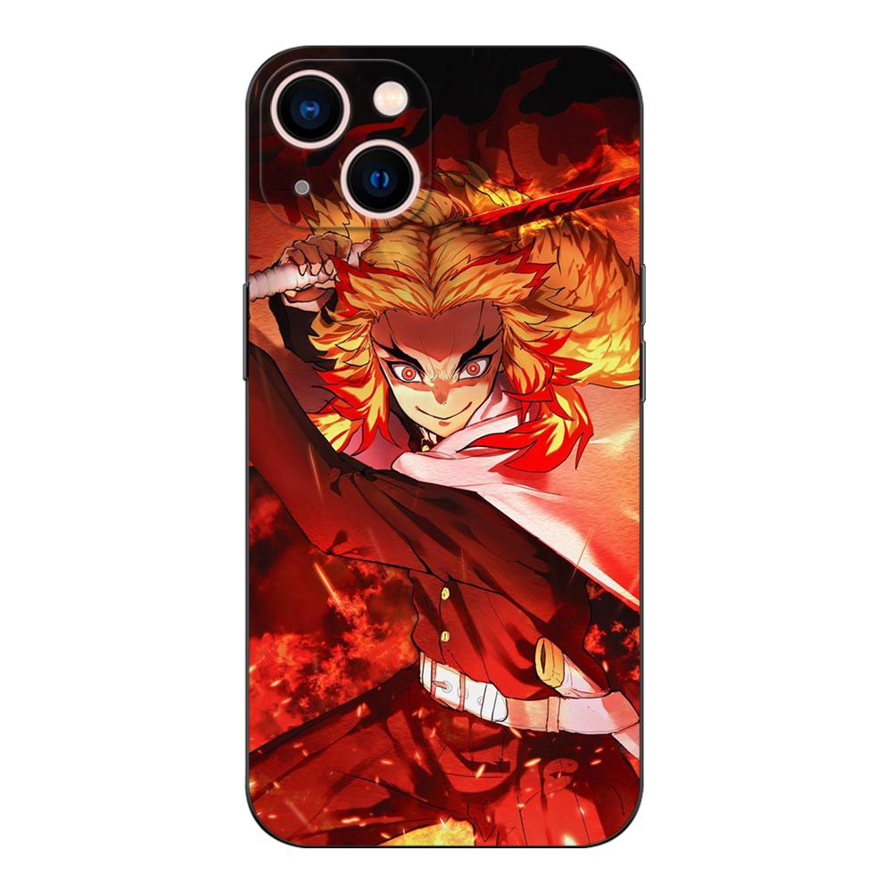 Черный чехол из ТПУ для OPPO Reno 7 7Z 8 Lite 4G 5G PRO F11 F17 F15 F19 F19S F21 Rengoku Kyoujurou