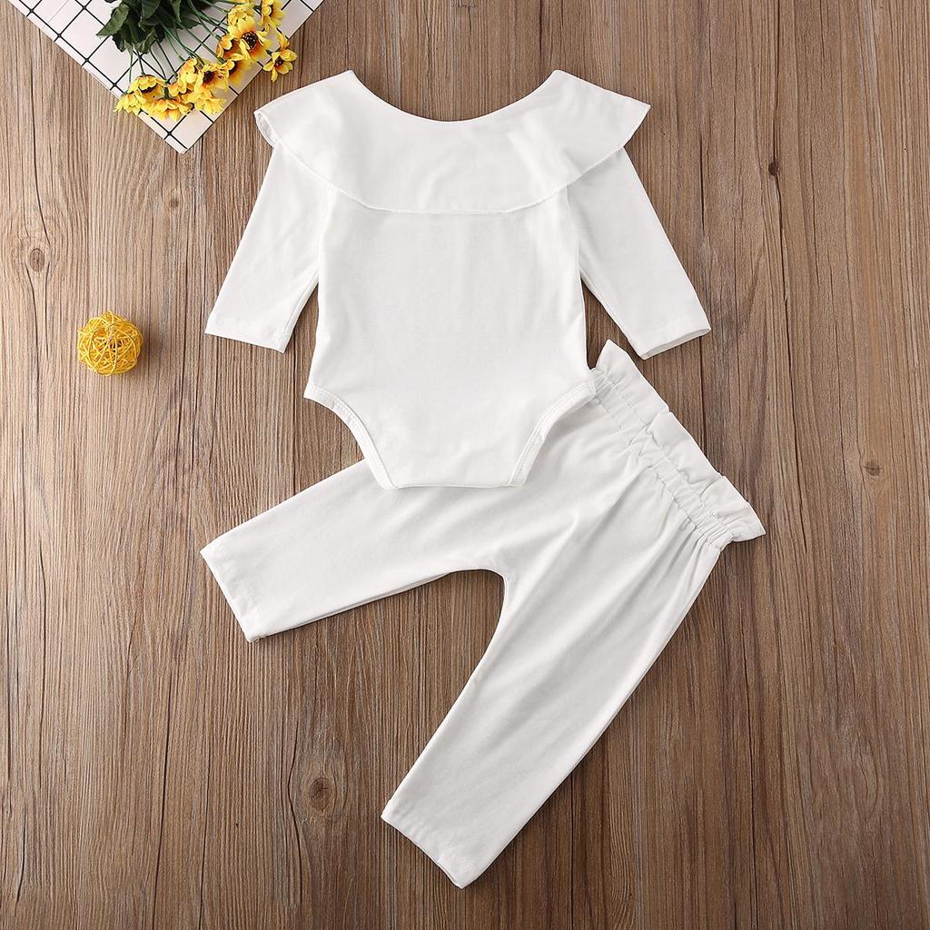 2 шт., боди с рюшами для маленьких девочек, комбинезон, топы, штаны, зимняя одежда, одежда