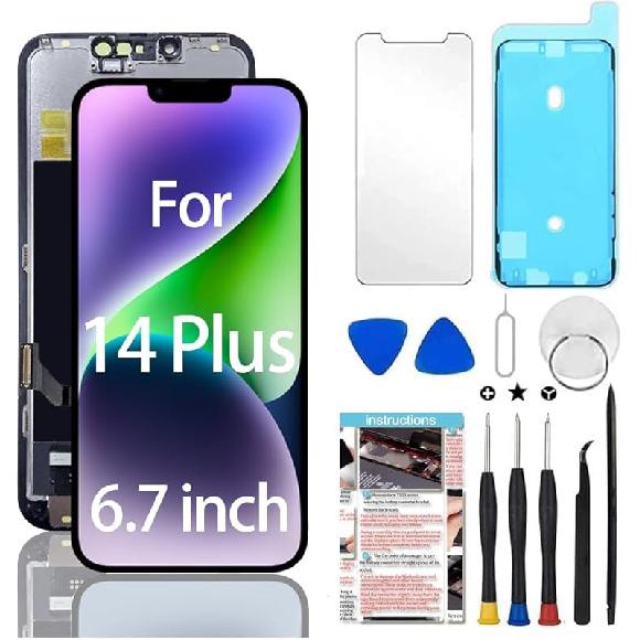 Для замены экрана iPhone XR 6,1 дюйма, ЖК-дисплей, сенсорный экран, сборка дигитайзера с инструментами для ремонта, совместим с моделями A1984, A2105, A2106,