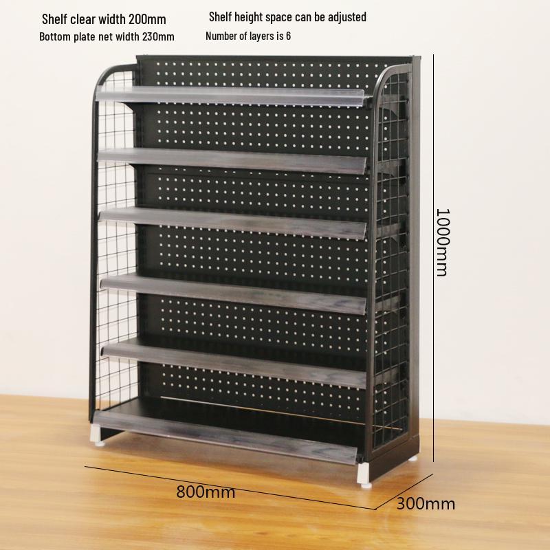 Single-Sided Snack Display Shelf for Convenience Store Registers