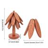 Wood Placemats  Pots Coaster Creative Tree Design Stand Wooden Trivets Decorative Anti Scald Heat Resistant Table Mat