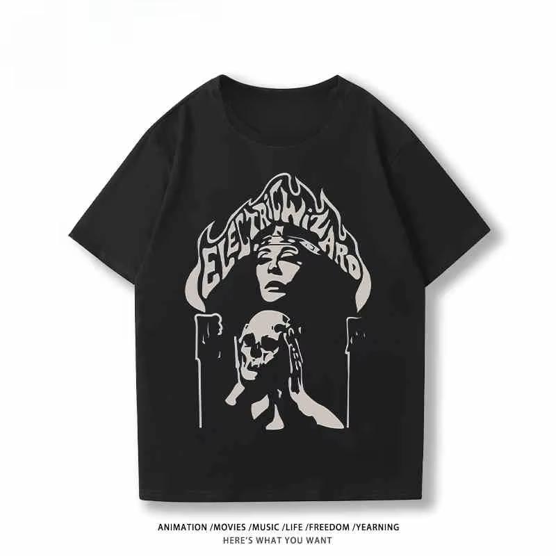 2025 Новая футболка Rock Band Black Sabbath Оверсайз Одежда Футболки с коротким рукавом Мужские и женские Уникальный хлопок