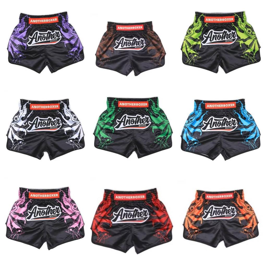 Muay Thai MMA UFC Martial Arts Shorts Pants Kickboxing Boxing Fight Unisex Men Women Kid Trunk Quick Dry Print Elastic Polyester Training