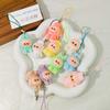 Mobile Phone Rope Flocking Keychain Pendant Doll Bag Pendant Creative Small Gift Pendant