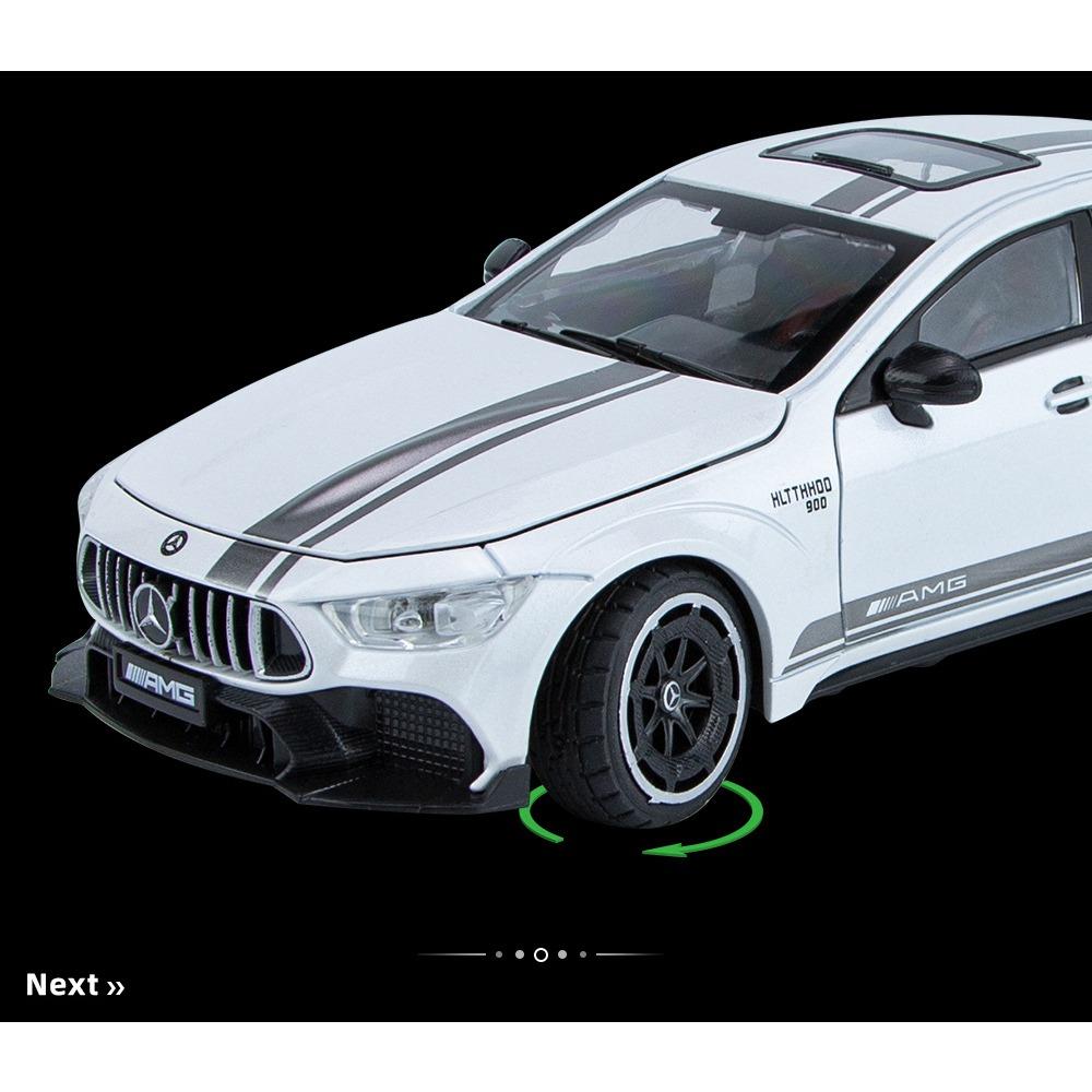 1/24 Mercedes Benz AMG GT63 спортивный автомобиль симулятор литья под давлением металлический сплав модель автомобиля звук свет инерционный механизм коллекция детская игрушка подарок