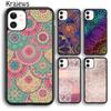 Чехол для телефона Krajews Mandala Wood Floral для iPhone 14 5 SE 6s 7 8 plus X XR XS 11 12 13 pro max Samsung Galaxy S21 S22ultra