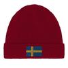 Bonnet Drapeau Suède En Rouge