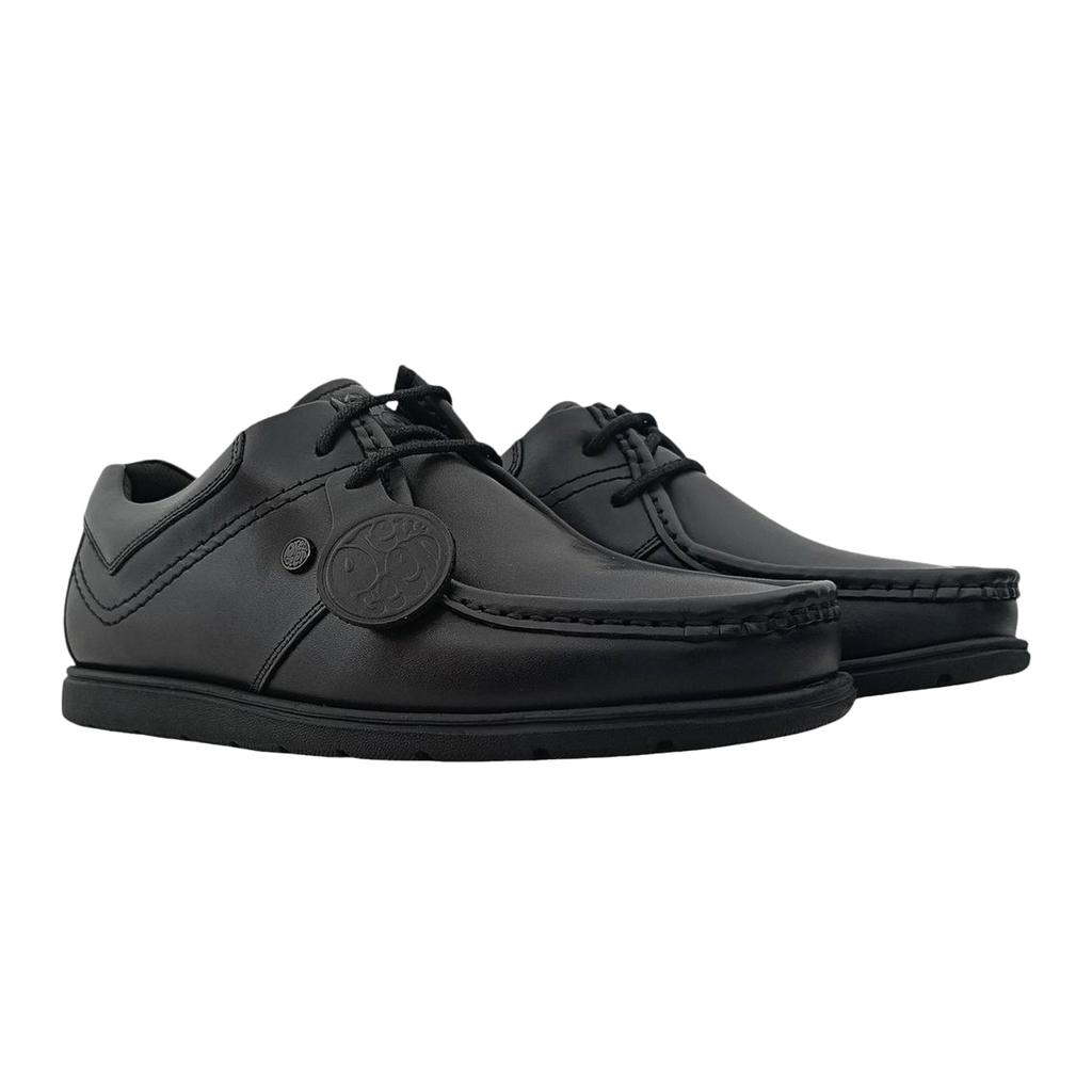 Pretty Green Mens Leather Work Flat Shoes