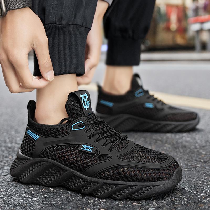 Мода Мода Мужские кроссовки Легкие беговые кроссовки 2025 Лето Сетчатые брендовые кроссовки Дышащая повседневная обувь Удобный мужской теннис