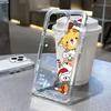 Мягкий прозрачный чехол для телефона iPhone 17 16 11 12 13 14 15 Pro Max XS XR X 7 8 Милый мультяшный Санта-Клаус Олень Снеговик Рождественский чехол