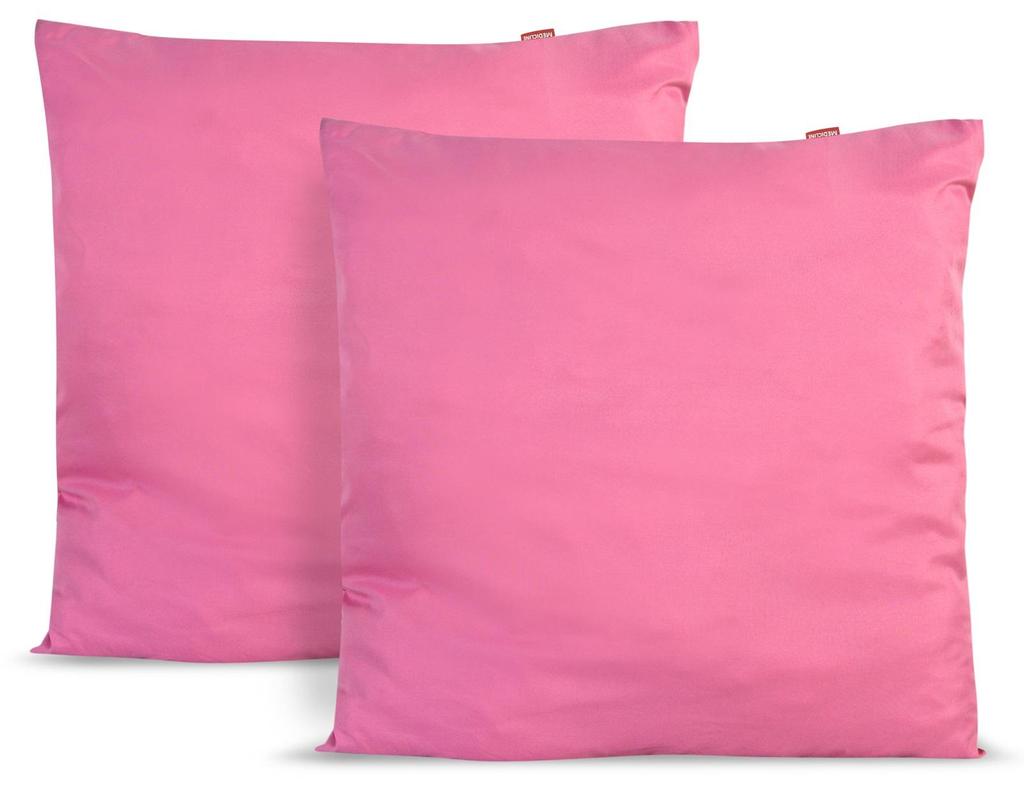 2 Pillows + Duvet Set All Season Pink Microfiber