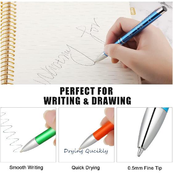 10 Pieces pirational Ballpoint Pens Employee Appreciation Gifts Bulk Motivational Quote Pens with Coated Metal Motivational Gifts Pens for Men Women,